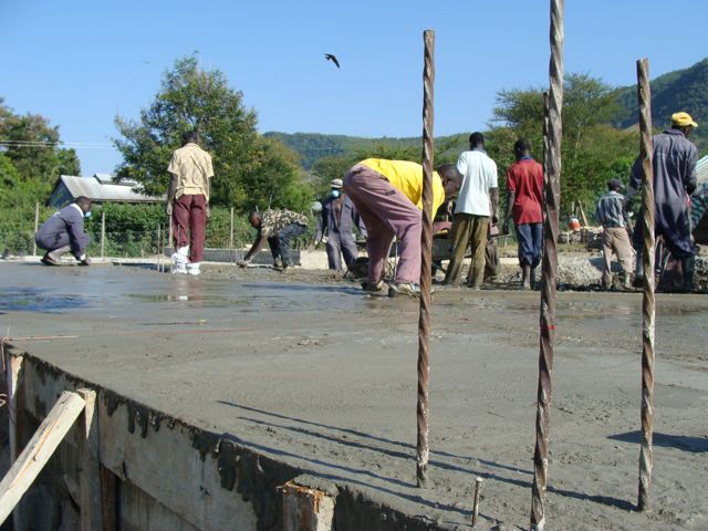 Pouring the Slab, July 2009